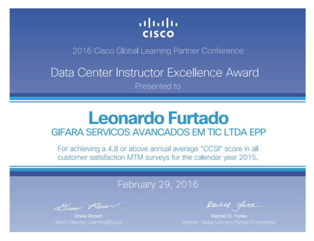 Cisco Learning Partner CCSI Award